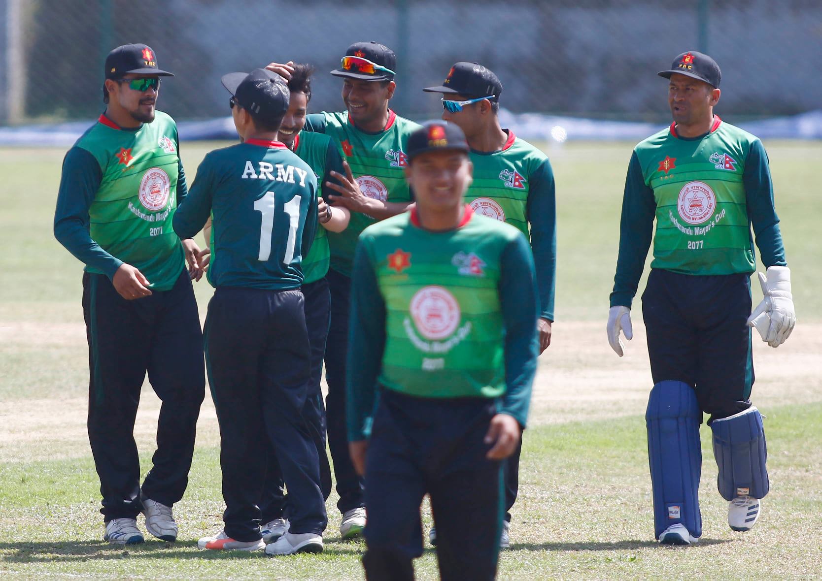 काठमाडौं मेयर कप क्रिकेट : काठमाडौं मेयर ११ विरुद्धको खेलमा आर्मी विजयी